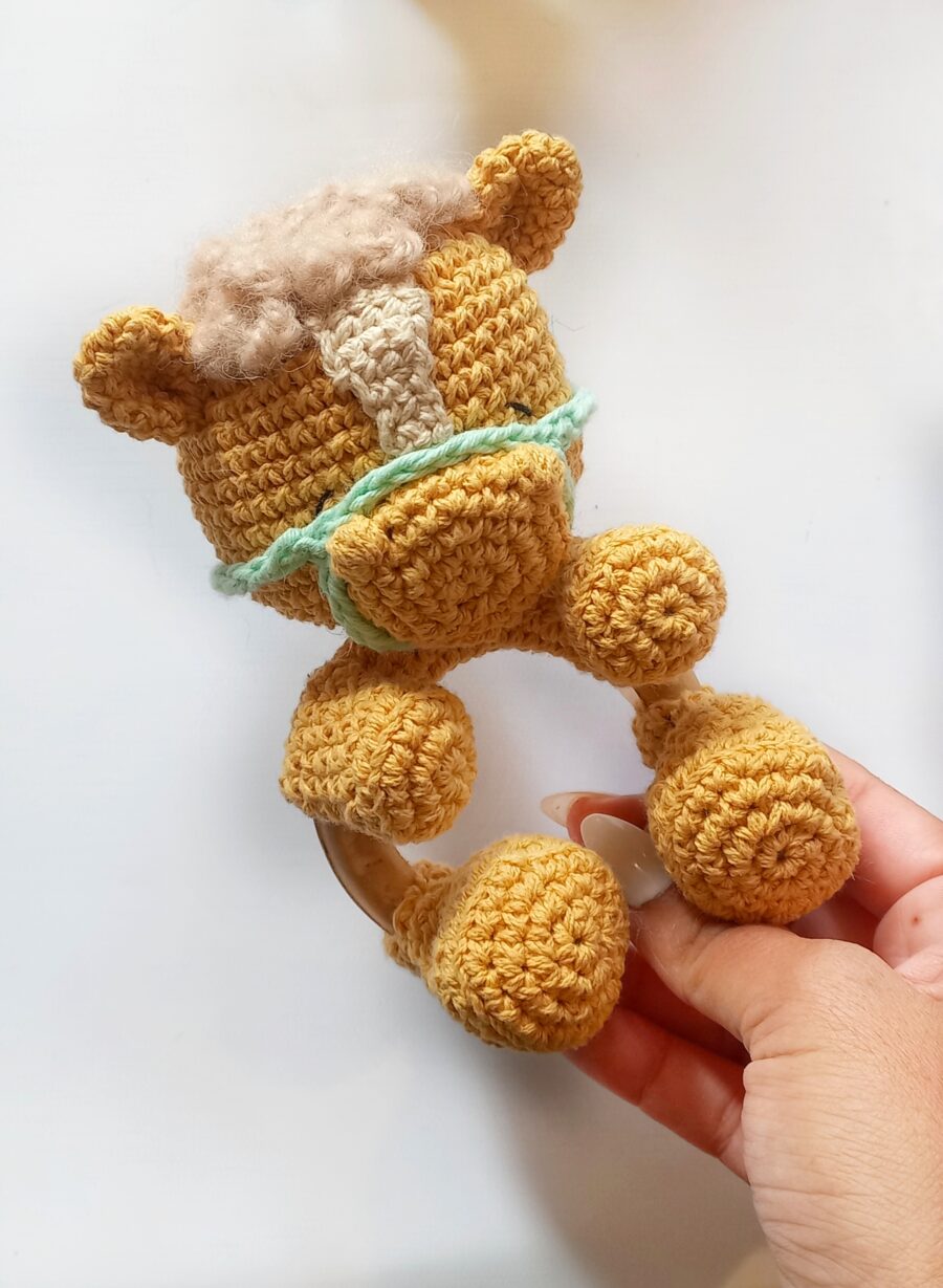 Bebe de iko  sonajero guia de tejido - Imagen 3