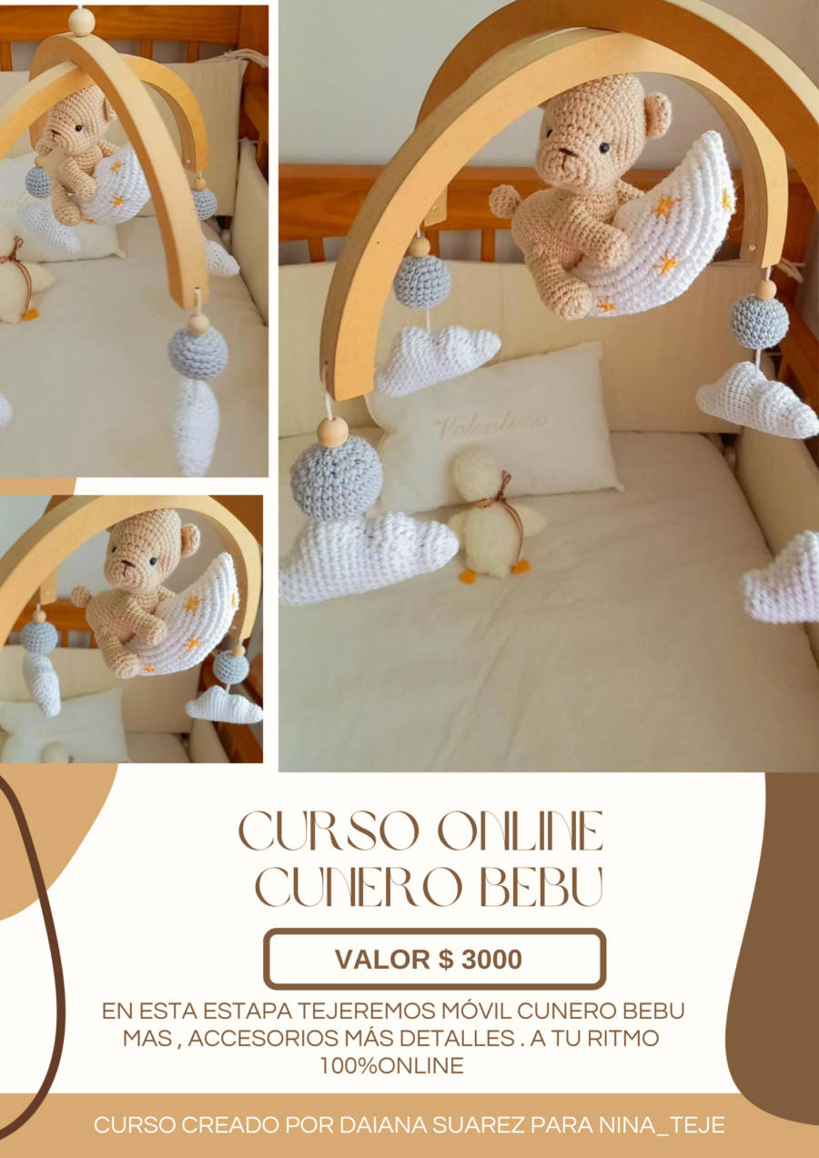 Curso movil cunero osito bebu