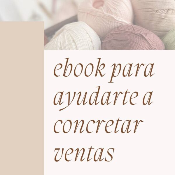 Ebook de ventas y redes (para tejedoras)